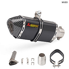 Ауспух AKRAPOVIC спортно гърне за мотор 300 мм, карбон черен- Mt33